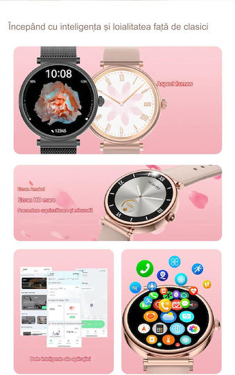 UnikWATCH Stainless Steel Smartwatch με Παλμογράφο (Ασημί)