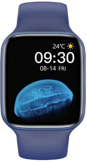 WearFit HW22 Pro Max 45mm Smartwatch with Heart Rate Monitor (Navy Blue)