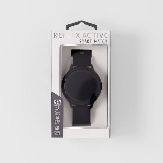 Reflex Active Series 14 45mm Αδιάβροχο Smartwatch με Παλμογράφο (Μαύρο)