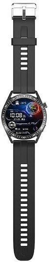Tracer SM6 Opal Smartwatch με Παλμογράφο (Μαύρο)