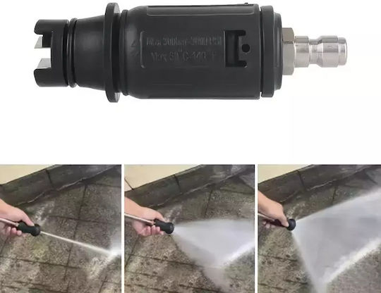 1 Piece Aluminum High Pressure Washer Head 3000 Psi Adjustable Spray Angle 1/4" Quick-connect Connection