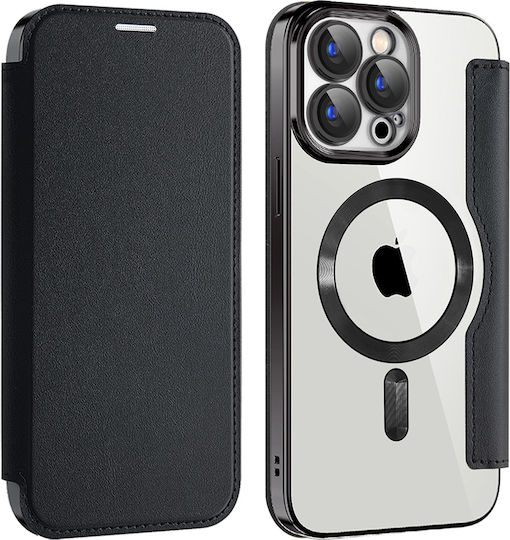 Techsuit Buchen Sie Silikon Schwarz (iPhone 15 Pro Max)
