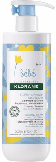 Klorane Baby Calendula Cold Cream Duschcreme 500ml mit Pumpe