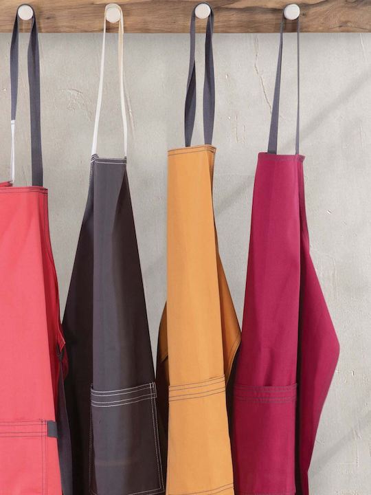 Nef-Nef Homeware Perfetto Küchenschürze Gelb 75x55cm 034419 1Stück