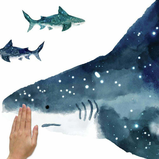 RoomMates Decor Kinder Wandsticker Wand Shark