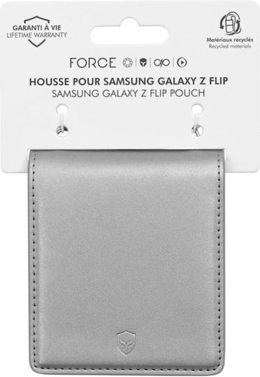 Force Case Pouch Samsung Galaxy Z Flip Shoulder Strap Silver