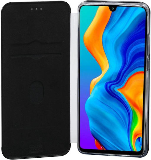 Color Block Case Huawei P30 Pro Shockproof Shell Card Holder Black