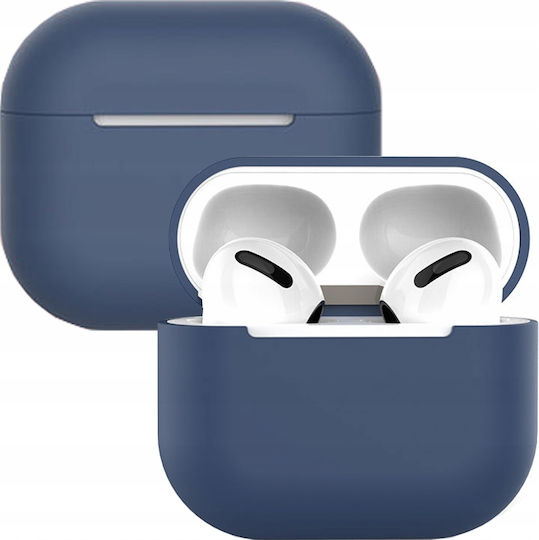 Hurtel Soft Θήκη Σιλικόνης Dark Blue για Apple AirPods 3