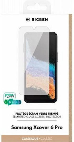 Protector de Ecran Tempered Glass BigBen Connected pentru Samsung Galaxy XCover 6 Pro Rezistent la Zgârieturi Transparent