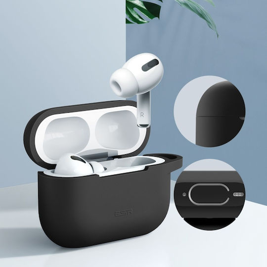 ESR Pro Bounce Silicone Case with Keychain Black for Apple AirPods Pro