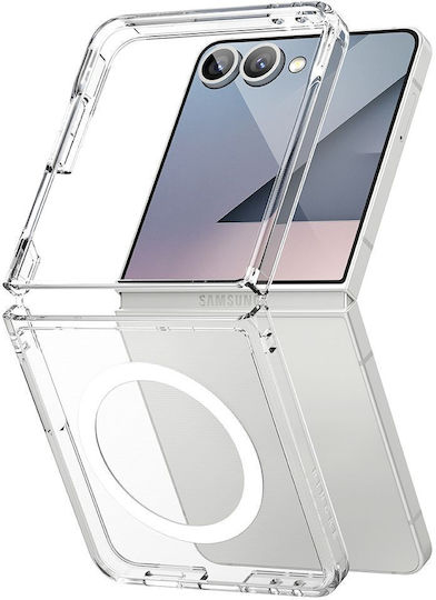Ringke Fusion Magnetic Книга Силикон / Пластмаса 2мм Прозрачен (Galaxy Z Flip7)