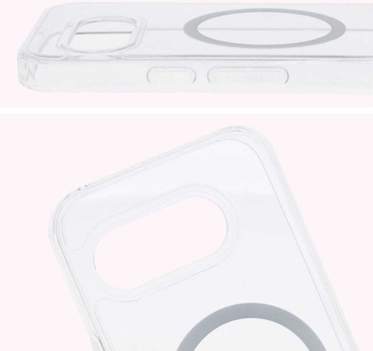 Bizon Crystalo Back Cover Silicone / Plastic / Tempered Glass Transparent (Google Pixel 9a)