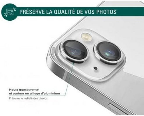 Force Glass Camera Protector Iphone 15/15 Plus Ultra Resistant Silver