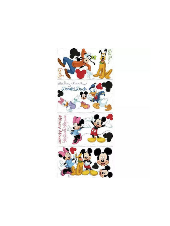 RoomMates Decor Детска стикерна за стена Стена Mickey & Friends 30бр