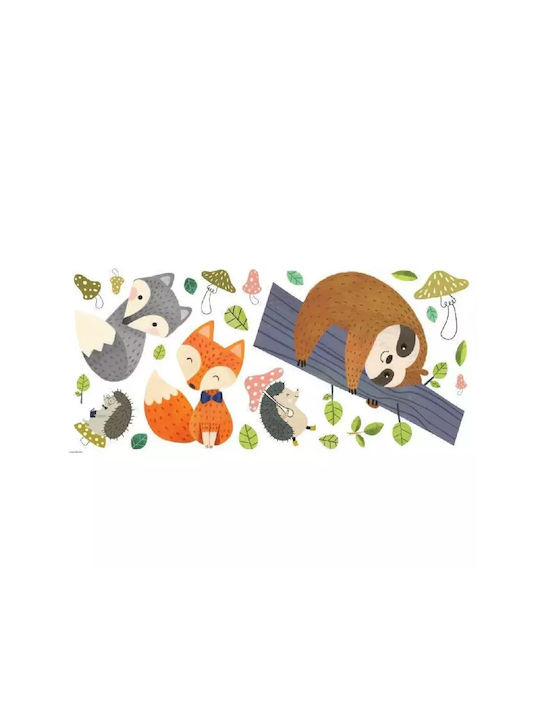 RoomMates Decor Kids Wall Sticker Sloth & Foxes