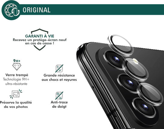 Force Glass 3 Camera Lens Protectors Galaxy Z Fold6 In 9h+ Flat Tempered Glass Transparent