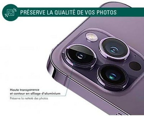 Протектор За Камера Force Glass iPhone 14 Pro/14 Pro Max Ултра Устойчив Лилав