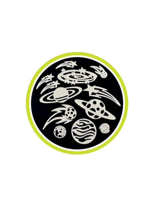Great Explorations Kinder Wandsticker Wand Leuchtend Galaxie Cosmic Glow 12Stück