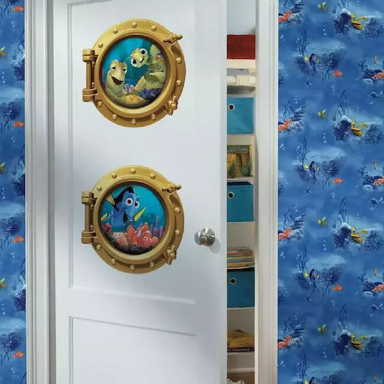 Παιδικό Διακοσμητικό Αυτοκόλλητο Τοίχου Finding Nemo 43x43εκ. 19τμχ