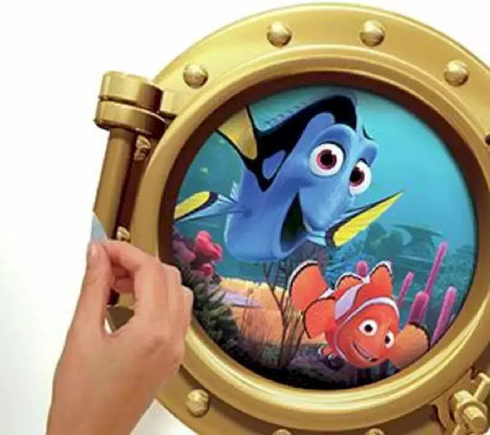 Παιδικό Διακοσμητικό Αυτοκόλλητο Τοίχου Finding Nemo 43x43εκ. 19τμχ