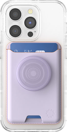 Popsockets Magsafe Popwallet Калъф За Карти Popgrip Стойка За Селфи Лавандулов