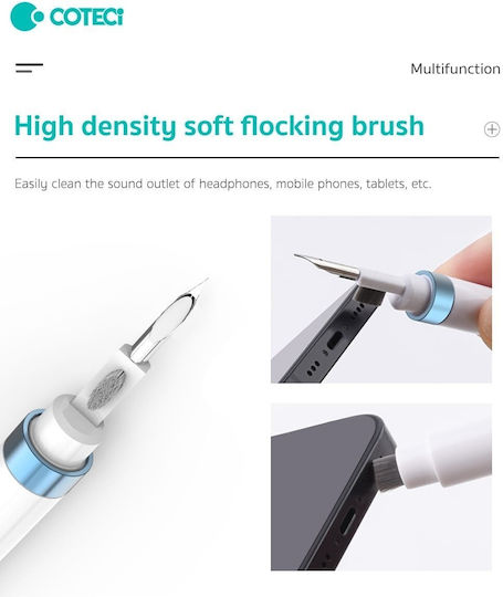 Coteci Cleaning Set in White color for Apple AirPods 1 / AirPods 2