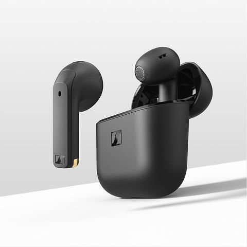 Sennheiser Accentum Earbud Bluetooth Handsfree Earphones with Sweat Resistance and Charging Case Black