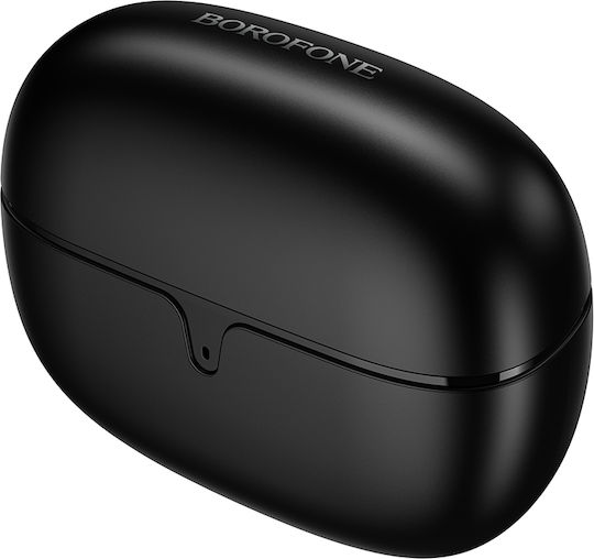 Borofone FQ10 Joyful In-ear Bluetooth Handsfree Ακουστικά με Θήκη Φόρτισης Μαύρα