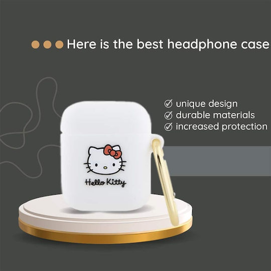 Hello Kitty Hülle Silikon in Schwarz Farbe für Apple AirPods 1 / AirPods 2