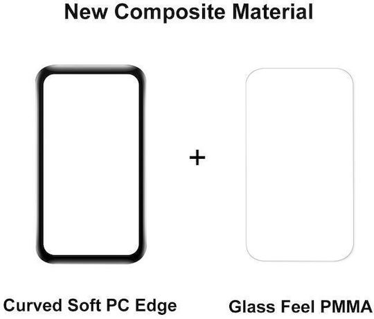 Enkay Full Flexi Glass Προστασίας Huawei Band 8 Band 9 Band 10 Black