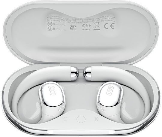 QCY Crossky R70 Open Ear Bluetooth Handsfree Earphones with Sweat Resistance and Charging Case Gray