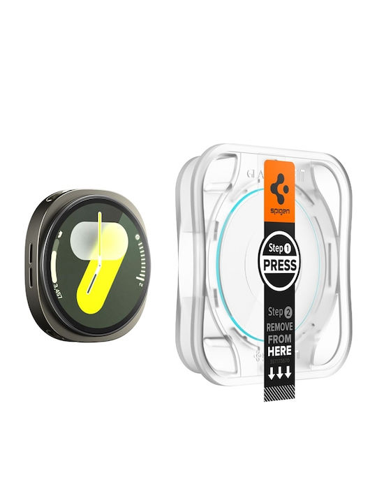 Spigen EZ Fit Tempered Glass for the Samsung Galaxy Watch 8 44mm 2pcs AGL09876