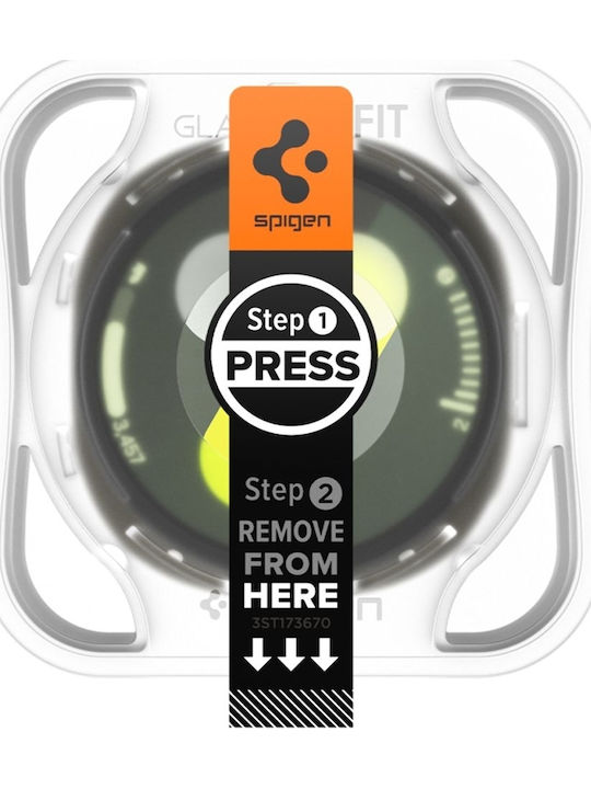 Spigen EZ Fit Tempered Glass for the Samsung Galaxy Watch 8 44mm 2pcs AGL09876