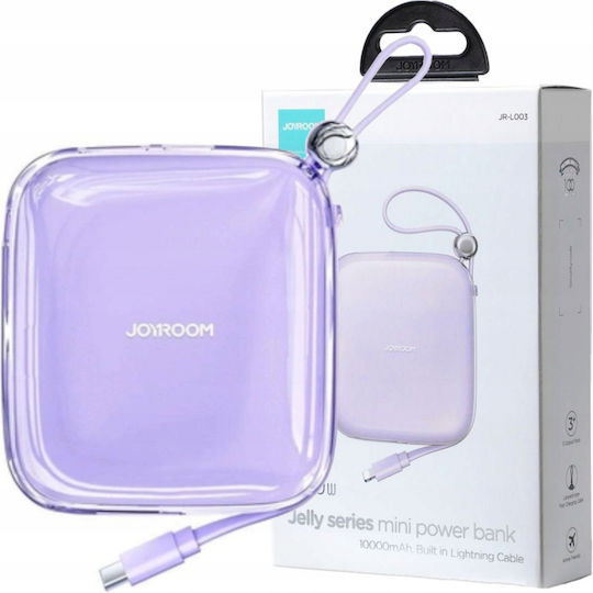 Joyroom Jelly Series JR-L005 Power Bank 10000mAh 12W с USB-C порт Лилав