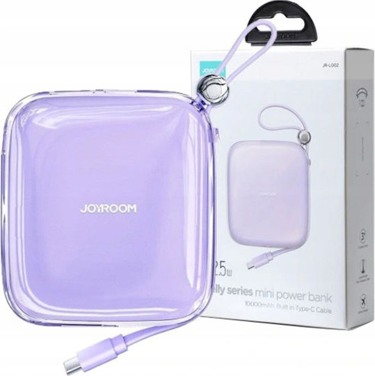Joyroom Jelly Series JR-L005 Power Bank 10000mAh 12W с USB-C порт Лилав