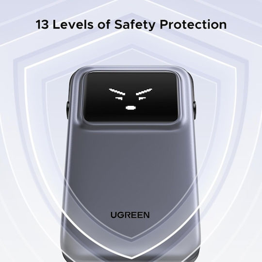 Ugreen PB511 Power Bank 10000mAh 30W με Θύρα USB-A και Θύρα USB-C Power Delivery Γκρι