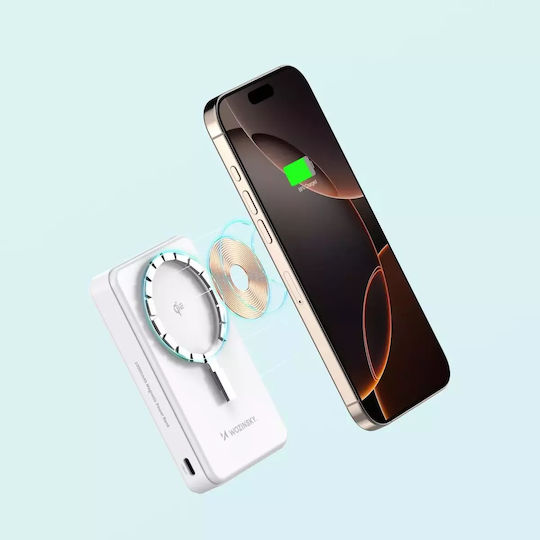 Wozinsky WLWP-10KA0Y3WS Power Bank 10000mAh 22.5W με Θύρα USB-A και Θύρα USB-C Power Delivery Λευκό
