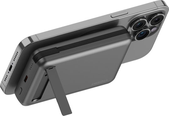 Energea MagPac Pro Plus MagSafe Power Bank 10000mAh 15W με Θύρα USB-C Power Delivery Γκρι