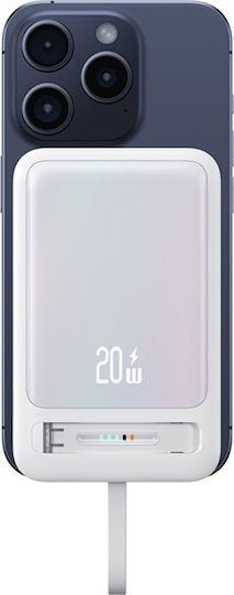 Usams XM Series CD219 MagSafe Power Bank 10000mAh 22.5W με Θύρα USB-C Λευκό