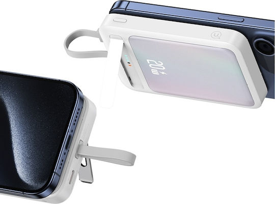 Usams XM Series CD219 MagSafe Power Bank 10000mAh 22.5W με Θύρα USB-C Λευκό