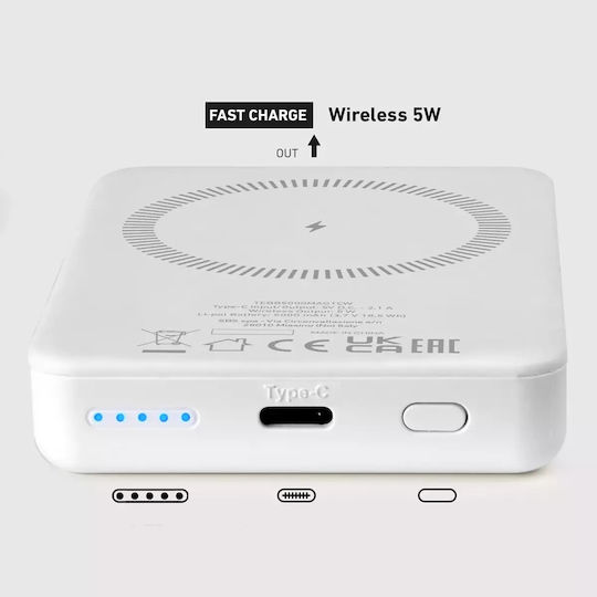 SBS MagSafe Power Bank 5000mAh White
