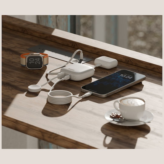 Energea Bazic Fusion Power Bank 10000mAh 20W με Θύρα USB-A και Θύρα USB-C Power Delivery / Quick Charge 3.0 Μαύρο