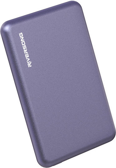 Riversong MagNano 05 Power Bank 5000mAh με Θύρα USB-C Dark Purple