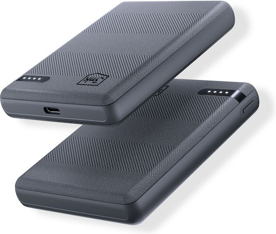3MK Pocket Power Bank 5000mAh 12W mit USB-C Anschluss Gray