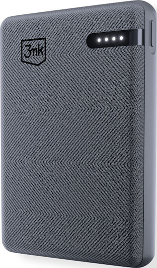 3MK Pocket Power Bank 5000mAh 12W mit USB-C Anschluss Gray