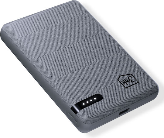 3MK Pocket Power Bank 5000mAh 12W mit USB-C Anschluss Gray