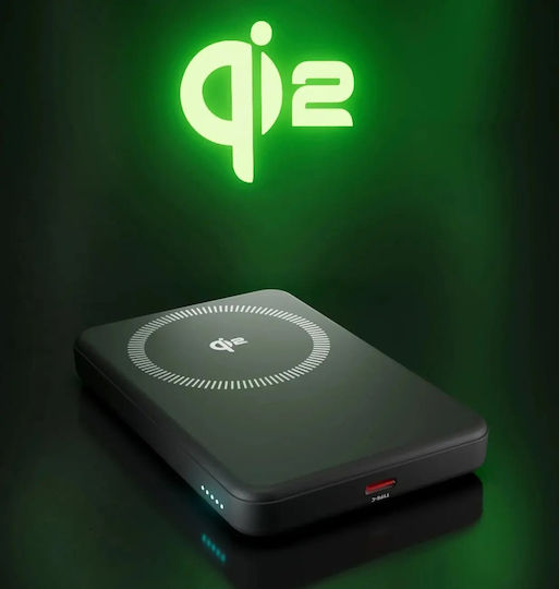 SBS Mag Power Qi2 MagSafe 5000mAh 15W με Θύρα USB-C Μαύρο