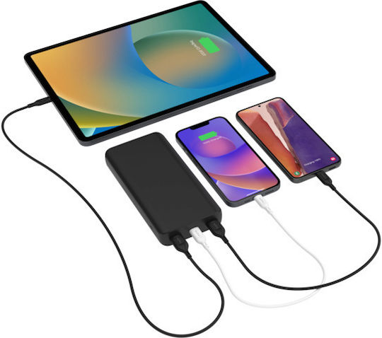 Mophie Essentials Powerstation 20000mAh με 2 Θύρες USB-A και Θύρα USB-C Γκρι