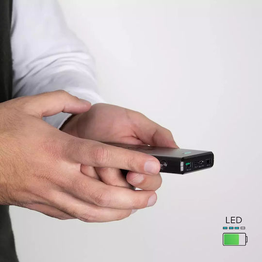 SBS Power Bank 10000mAh 20W με 2 Θύρες USB-A και Θύρα USB-C Power Delivery Μαύρο