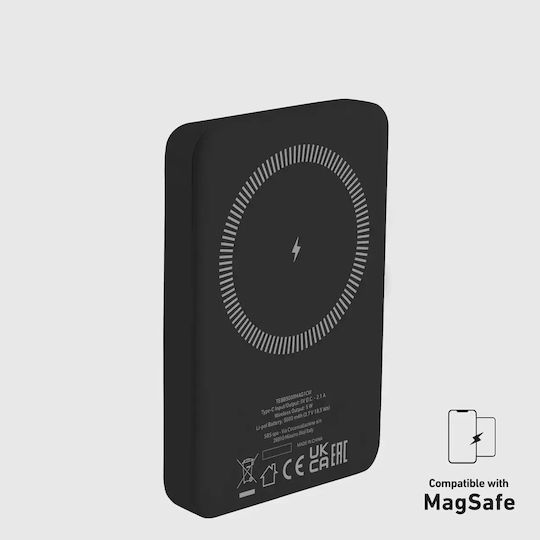 SBS MagSafe Power Bank 5000mAh 5W με Θύρα USB-C Μαύρο